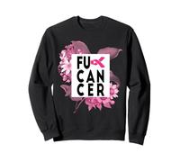 Fiore Floreale per la consapevolezza del Cancro al Seno con Nastro Rosa Felpa