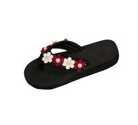 Fiore Infradito Donna Estive Vendita, Moda Ortopediche Sandalo Donna Plateau Sandali Supporto Arco Plantare Flip Flop Doccia Spiaggia Piscina Aperte Mare Leggere Ciabatte Antiscivolo Spessore Suole