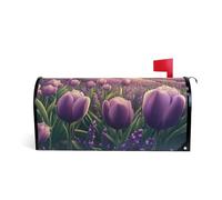 Fiore Lavanda Primavera Fiore Decorativo mailbox avvolge magnetico per l'inverno carino San Valentino mailbox copre magnetico dimensioni standard copertura para buzon
