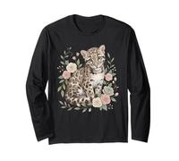 Fiore Leopardo Nuvoloso Maglia a Manica
