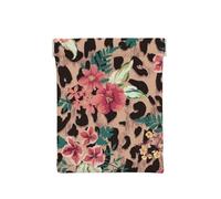 Fiore leopardo vintage stampato, Spremere il portafoglio superiore da donna Borsa portaoggetti Piccola portamonete Portamonete