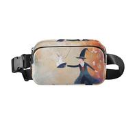 Fiore Lumaca su una roccia elegante Marsupio Marsupio per Donne Uomini Adolescenti Grande Capacità Sling Chest Bag, Coniglietto Mago, 1 size