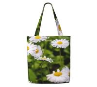 Fiore luminoso, bella margherita,Borse della spesa riutilizzabili, borse per la spesa, borsa a tracolla in tela di grande capacità