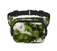Fiore luminoso, bella margherita, Marsupio quadrato a doppio strato, borsa da viaggio, marsupio casual