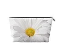 Fiore Margherita Bianca Con Cuore Giallo Brillante, Borsa da toilette Borsa per trucco Borsa per cosmetici Borsa da toilette da viaggio portatile