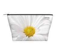 Fiore Margherita Bianca Con Cuore Giallo Brillante, Borsa da toilette Borsa per trucco Borsa per cosmetici Borsa da toilette da viaggio portatile