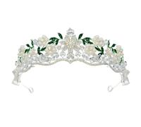 Fiore Mezzo Cerchio Sposa Corona Strass Matrimonio Regina Princess Tiara Ballo