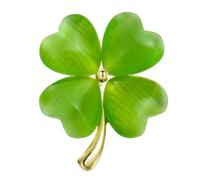 Fiore pencetta, pencetta di cristallo, pencette per le donne, per le donne ragazze compleanno di nozze (Quattro foglie di trifoglio greenB)