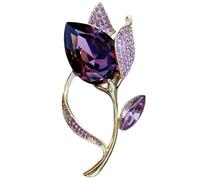 Fiore pencetta, pencetta di cristallo, pencette per le donne, per le donne ragazze compleanno di nozze (Fiore Viola)