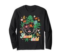 Fiore per Bambini Cannabis Weed Lover Marijuana Stoner Babe 420 Maglia a Manica