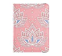 fiore pesca estate boho cuoio passaporto libro titolare per viaggio portafoglio combo passaporto titolare caso per le donne ultra sottile, fiore pesca estate boho, 1 size