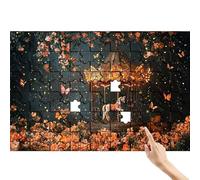 Fiore Puzzle 1000 Pezzi, Giostra Puzzle Adulti, Giochi Educativi per la Famiglia, Divertimento Colorato Set con Scatola, Giochi Creativi per Regalo Uomo Decorazioni Casa, Regalo Bambina 6 Anni W-0