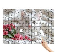 Fiore Puzzle 1500 Pezzi, Gatto Puzzle Adulti, Giochi Educativi per la Famiglia, Divertimento Colorato Set con Scatola, Giochi Creativi per Regalo Uomo Decorazioni Casa, Regalo Bambina 6 Anni P-7
