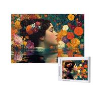 Fiore Puzzle 300 Pezzi, Puzzle Donna Pattern Design con Confezione Regalo, Fai da te Puzzles in Legno, Dimensione Di 40x28cm, Regalo Adulti Lntrattenimento Creativo, Collection Regali Decor,p233t