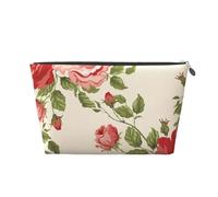Fiore retrò stampato, Borsa da toilette Borsa per trucco Borsa per cosmetici Borsa da toilette da viaggio portatile