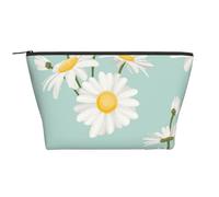 Fiore rigoglioso della margherita floreale, Borsa da toilette Borsa per trucco Borsa per cosmetici Borsa da toilette da viaggio portatile