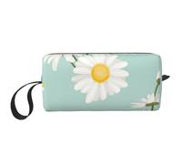 Fiore rigoglioso della margherita floreale, Borsa per il trucco Borsa per cosmetici Borsa da toilette da viaggio portatile Borsa per trucco Organizer