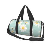 Fiore rigoglioso della margherita floreale, Borsone da viaggio di grande capacità Borsa rotonda Borsa da viaggio sportiva Borsa da viaggio Borsa da fitness
