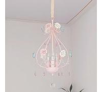 Fiore Rosa Moderna Cucina Isola sospesa Sospensione Illuminazione a 3 luci Letto Francese lampadario Scale di Campagna per la Sala da Pranzo dell'ingresso Foyer
