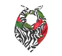 Fiore rosso animale zebra,Sciarpa bandana per uomo e donna - Bandane eleganti e versatili per il collo e la testa