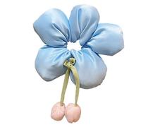 Fiore Scrunchie Archi Per Capelli Per Le Ragazze Morbido Tessuto Elastico Cravatta Dei Capelli Dei Bambini Accessori Per Capelli Per Coda Di Cavallo Trecce