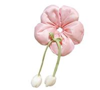 Fiore Scrunchie Archi Per Capelli Per Le Ragazze Morbido Tessuto Elastico Cravatta Dei Capelli Dei Bambini Accessori Per Capelli Per Coda Di Cavallo Trecce