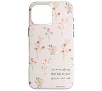 Fiore selvatico Boho Floreale Bibbia Cristiana Verso Fede Dio Carino Custodia per iPhone 16 Pro Max