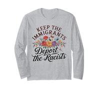 Fiore Selvatico Mantenere Gli immigrati deportare Gli immigrati razzisti Maglia a Manica