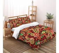 Fiore Set Di Biancheria Da Letto artee Copripiumino 2 Pezzi Comfort Cotone Per Bambini, Federa Double（200x200cm）
