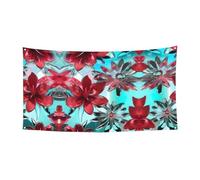 Fiore Stained Glass Print Holiday Gifts Banner, Decorazione da appendere per lui Celebrazione Natale Halloween Party Yard Sign