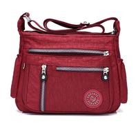 Fiore Stampa Borsa a Tracolla Impermeabile Nylon Grande Capacità Conservazione