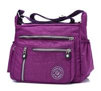 Fiore Stampa Borsa a Tracolla Impermeabile Nylon Grande Capacità Conservazione