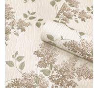 Fiore Tiffany Parati Lucido Floreale Vinile Goffrato Belgravia 41340 Salvia