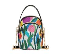 Fiore variopinto Bella prova alla moda borse a tracolla per le donne con multi tasche borsa a mano per le madri