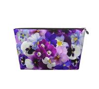 Fiore viola, Borsa da toilette Borsa per trucco Borsa per cosmetici Borsa da toilette da viaggio portatile