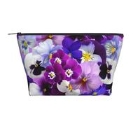 Fiore viola, Borsa da toilette Borsa per trucco Borsa per cosmetici Borsa da toilette da viaggio portatile