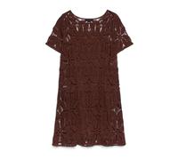 Fiorella Rubino - Corto Abito all'Uncinetto - - Dresses - Donna - Marrone - 2XL