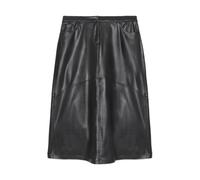 Fiorella Rubino, ,Skirts ,Donna ,Nero ,L Gonna longuette a tubino in tessuto spalmato