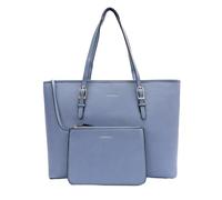 Fiorelli Etta - Borsa tote da donna con fibbia, elegante, grande capacità, con tasca interna e tasca rimovibile, in ecopelle, colore: blu conflour