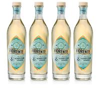 Fiorente Liquore Fiori Sanbuco - 4 Botiglie da 700ml - Realizzato con Ingredienti Completamente Naturali ed Italiani, Fresco Agrumato Ideale per Hugo Spritz e Fiorente Spritz - 20% vol. -