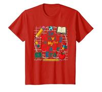 Fiorente nella mia Era di Prima elementare Maglietta, Bambini, Rosso, 2 Anni