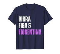 Fiorentina Birra Figa Divertente Sono Un Uomo Semplice Viola Maglietta, Uomo, Navy, S