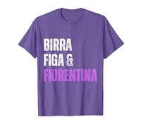Fiorentina Birra Figa Divertente Sono Un Uomo Semplice Viola Maglietta, Uomo, Viola mélange, 3XL