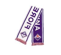 Fiorentina Sciarpa Ufficiale - Acrilico - Ricamo Stile Jacquard - Modello 01 - Stadio Calcio Tifosi - Lunghezza 140cm