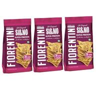 Fiorentini Si&No Mini Gallette Croccanti con Lenticchie e Ceci con Proteine Senza Glutine 80g [3 Confezioni]