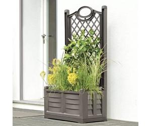 Fiorera Separè con Spalliera 120lt Cappuccino BAMA