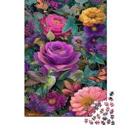 Fiores And Butterflies-garden Art Theme Elements Jigsaw Puzzle 38x26cm/1000pcs Adulti Puzzle Gioco EduGattoivo Decorazioni Per La Casa
