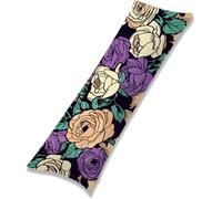 Fiori-1 Federe Cuscino Letto 50 x 150 cm, Grande Cuscini per Divano Lino,