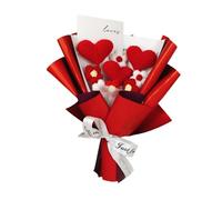 Fiori a maglia a cuore Gift per la festa della mamma per la nonna della