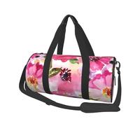 Fiori ad acquerello rosa fucsia, Borsone da viaggio di grande capacità Borsa rotonda Borsa da viaggio sportiva Borsa da viaggio Borsa da fitness